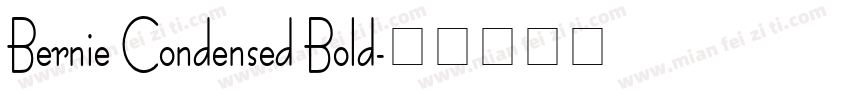 Bernie Condensed Bold字体转换